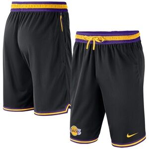 Nike NBA Los Angeles Lakers Black Heavyweight DNA Performance Shorts